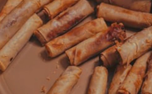 美食炸春卷皮的'基本做法